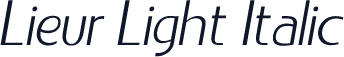 Lieur Light Italic