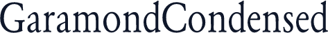 GaramondCondensed