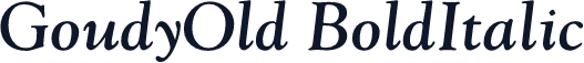 GoudyOld BoldItalic