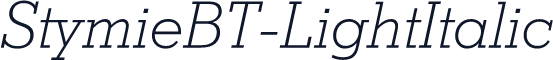 StymieBT-LightItalic