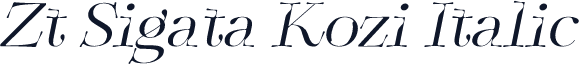 Zt Sigata Kozi Italic