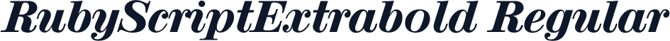 RubyScriptExtrabold Regular