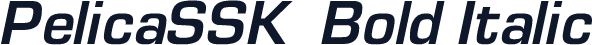 PelicaSSK  Bold Italic