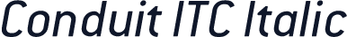 Conduit ITC Italic