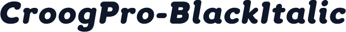 CroogPro-BlackItalic
