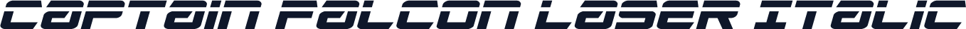 Captain Falcon Laser Italic