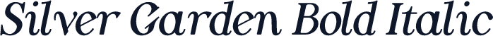 Silver Garden Bold Italic