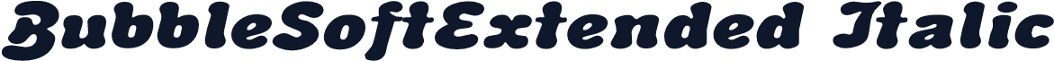 BubbleSoftExtended Italic