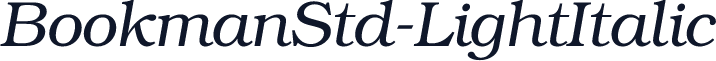 BookmanStd-LightItalic