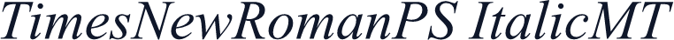 TimesNewRomanPS ItalicMT