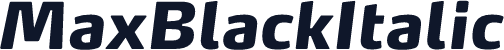 MaxBlackItalic