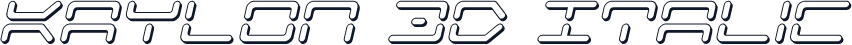 Kaylon 3D Italic