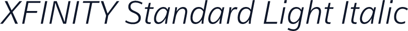 XFINITY Standard Light Italic