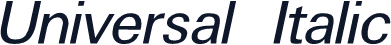 Universal Italic