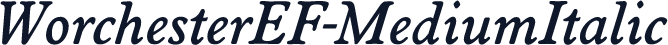 WorchesterEF-MediumItalic