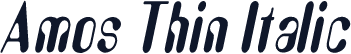 Amos Thin Italic
