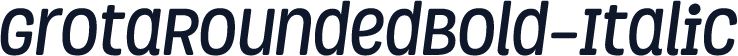 GrotaRoundedBold-Italic