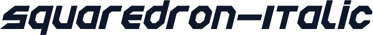 Squaredron-Italic