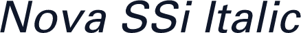 Nova SSi Italic