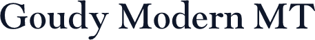 Goudy Modern MT