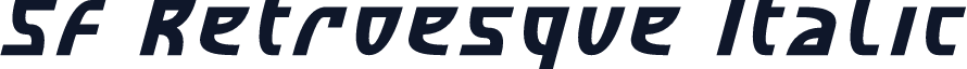 SF Retroesque Italic