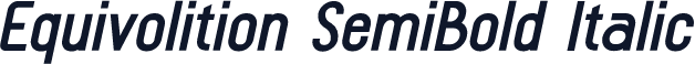 Equivolition SemiBold Italic