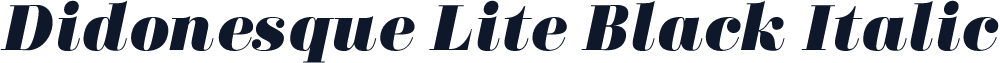 Didonesque Lite Black Italic