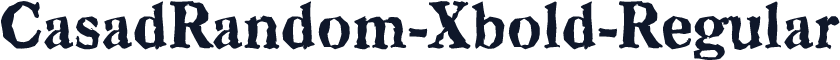 CasadRandom-Xbold-Regular