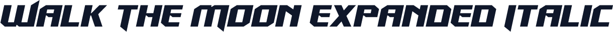 Walk The Moon Expanded Italic