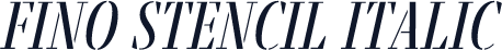 Fino Stencil Italic