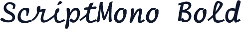 ScriptMono Bold