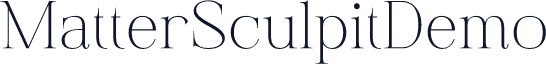 MatterSculpitDemo