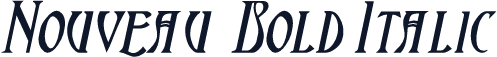 Nouveau  Bold Italic