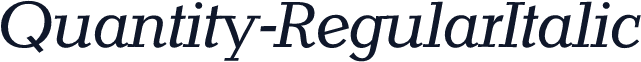 Quantity-RegularItalic