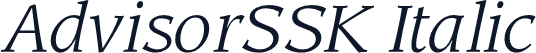 AdvisorSSK Italic