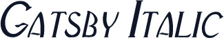 Gatsby Italic