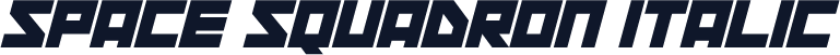 Space Squadron Italic