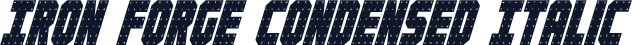 Iron Forge Condensed Italic