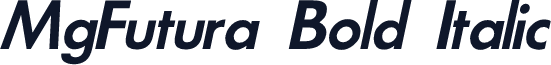 MgFutura Bold Italic