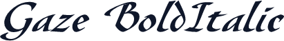 Gaze BoldItalic