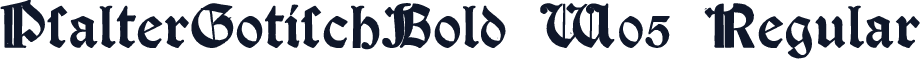 PsalterGotischBold W05 Regular