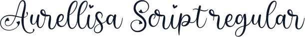 Aurellisa Script regular