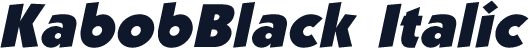 KabobBlack Italic
