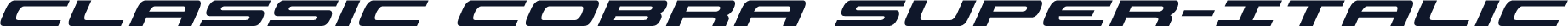 Classic Cobra Super-Italic