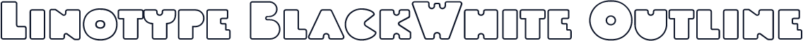 Linotype BlackWhite Outline