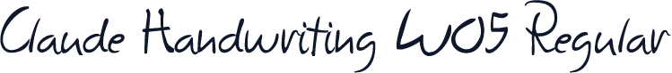 Claude Handwriting W05 Regular
