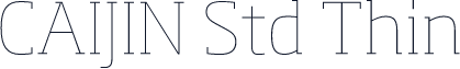 CAIJIN Std Thin