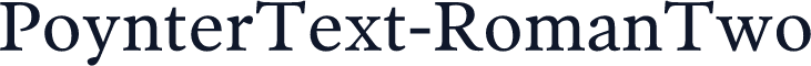PoynterText-RomanTwo