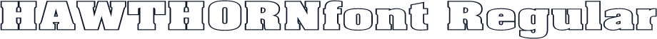 HAWTHORNfont Regular