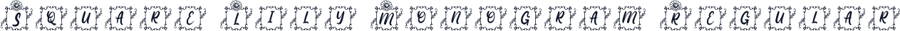 Square Lily Monogram Regular